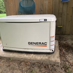 Natural gas back up generators
